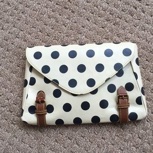 💕2xHP💕 Anthropologie Polka Rounds Clutch